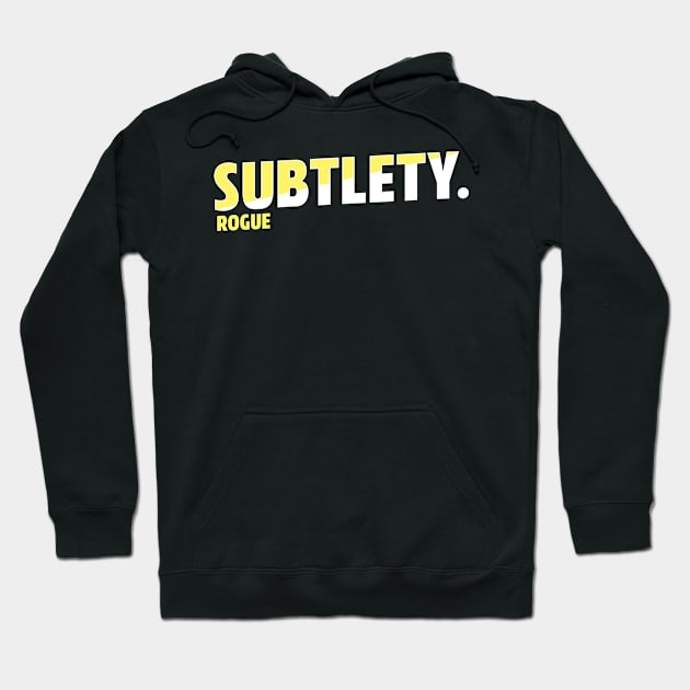 Subtlety Rogue Hoodie by Sugarpink Bubblegum Designs